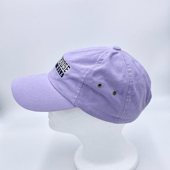 Vintage Mangy Moose Jackson Hole WY Lilac StrapBack Hat Cap Adult OSFM - Picture 5 of 11